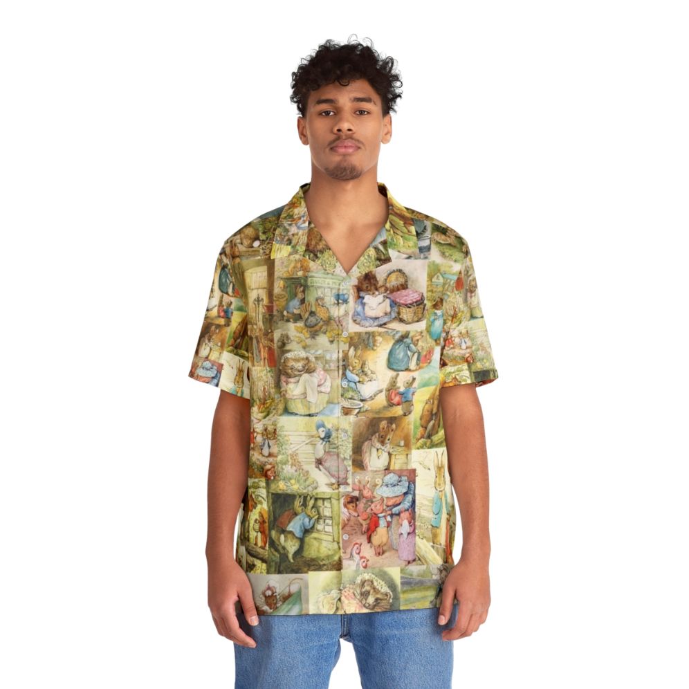 Beatrix Potter Collage Hawaiian Shirt - People Front