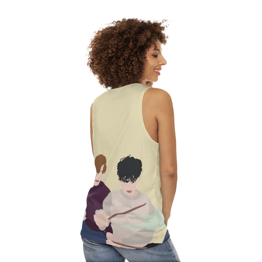 Heartstopper Nick and Charlie Unisex Tank Top - women back