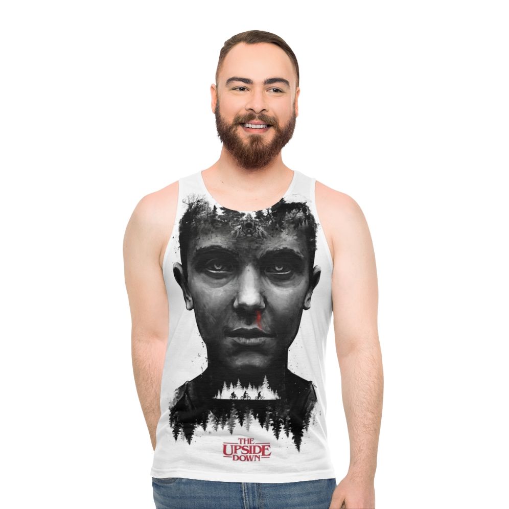 Stranger Things Eleven Inspired Tribute Painting Art Unisex Tank Top - men