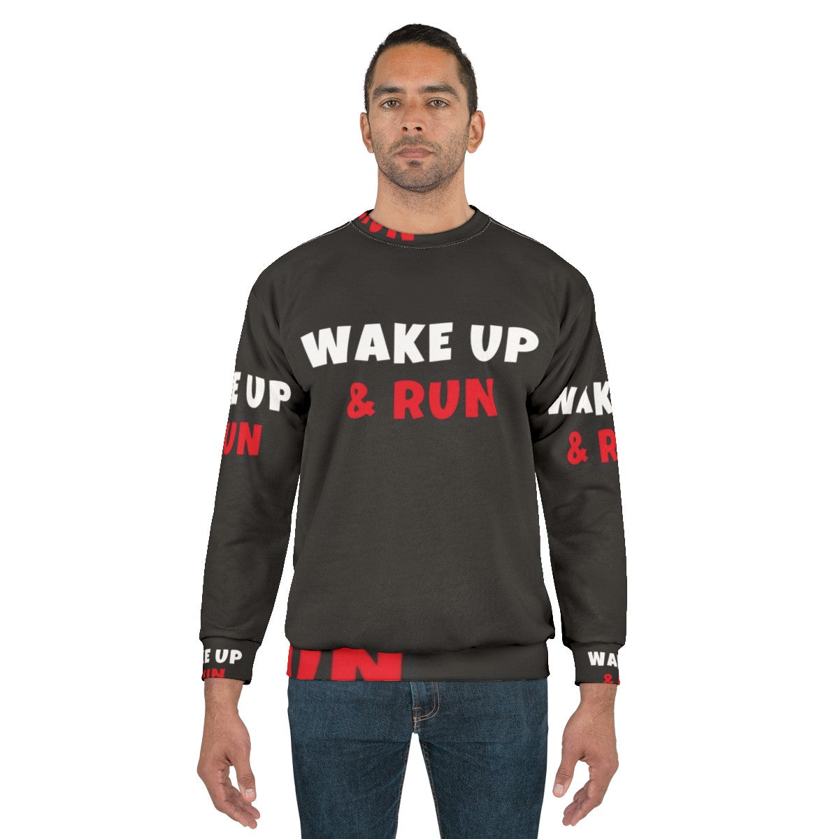 Wake Up And Run Workout Hoodies - men