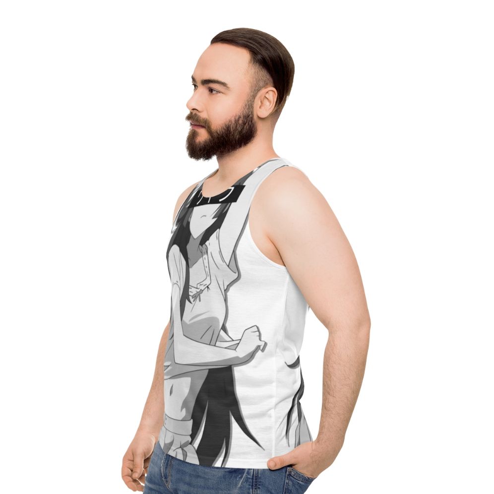 Senjougahara Waifu Anime Unisex Tank Top - men side