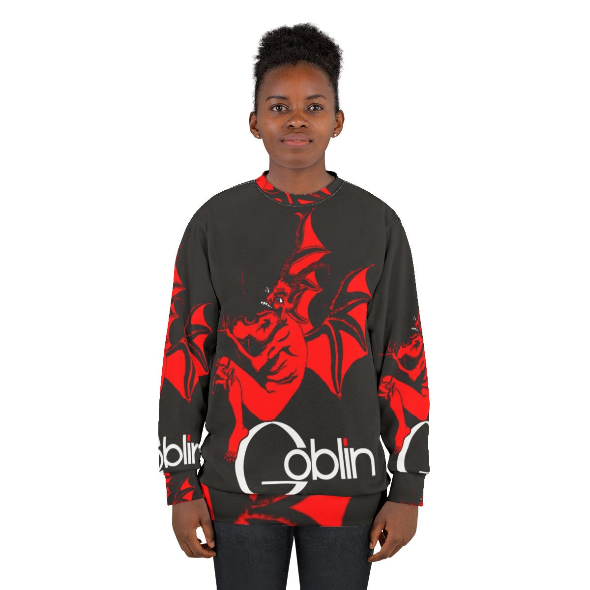 Goblin sweatshirt for fans of gothic and fantasy style - women