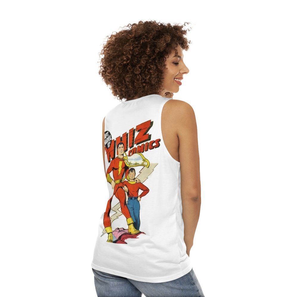 Whiz Comics Golden Age Unisex Tank Top - women back