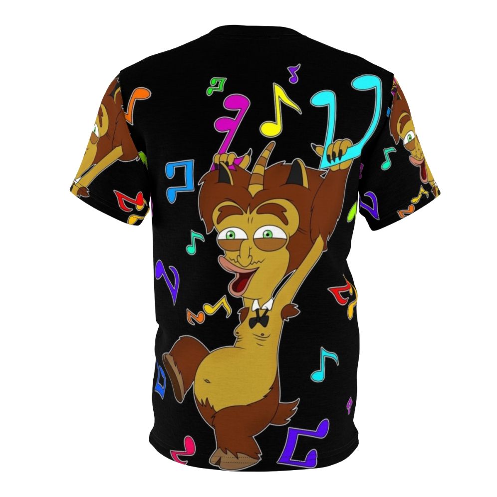 Animated Big Mouth Music T-Shirt featuring Maury the Hormone Monster - Back