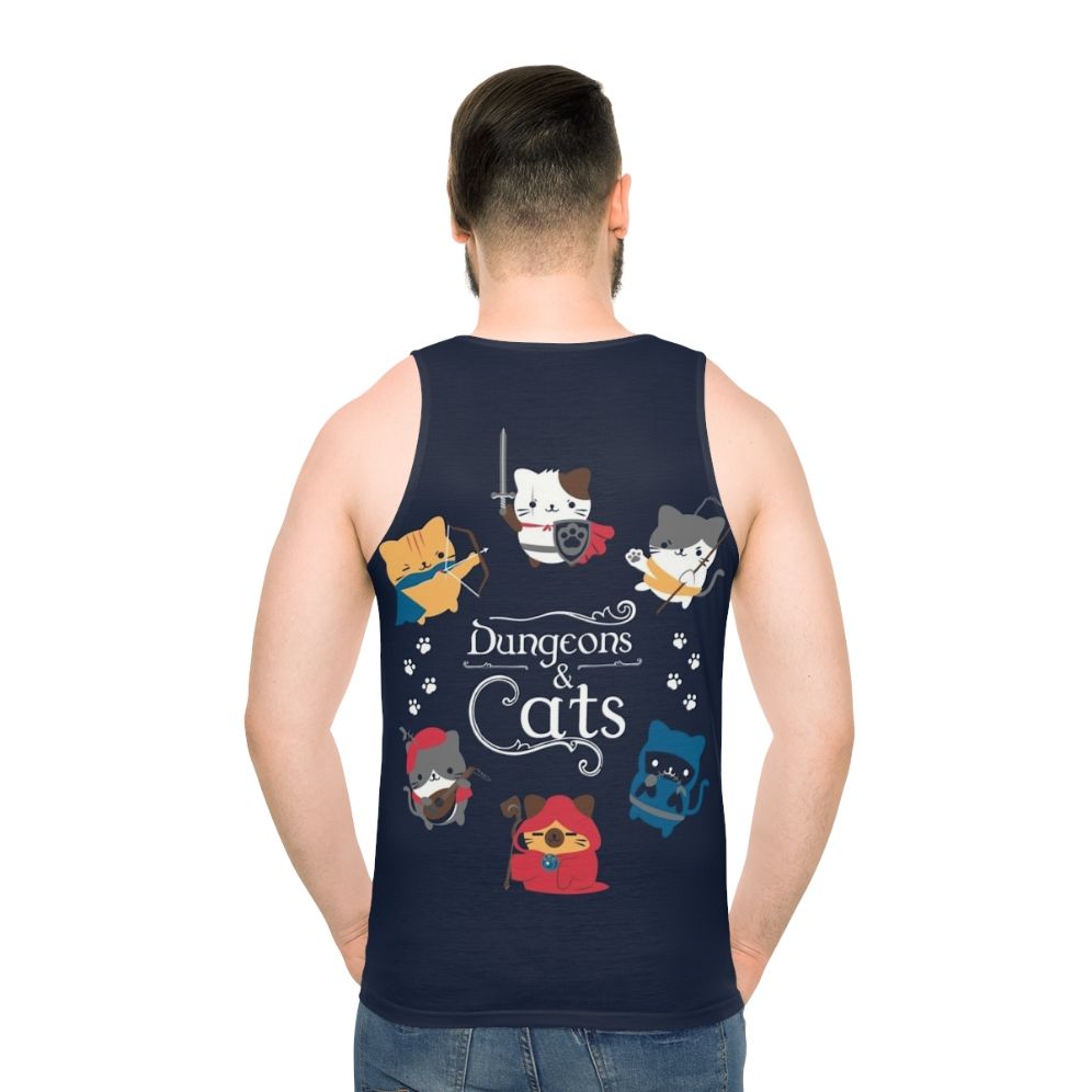 Dungeons and Cats Unisex Tank Top - men back