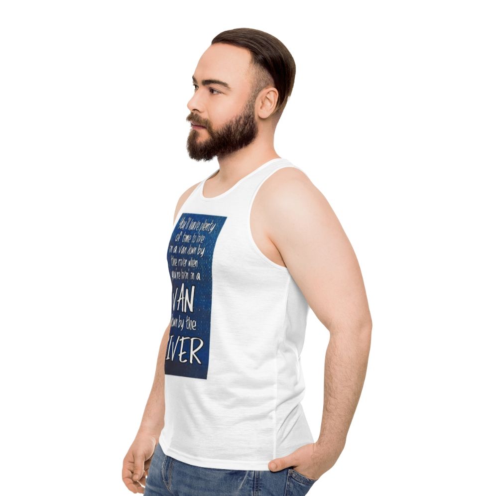 Chris Farley Van Down By The River Unisex Tank Top - men side