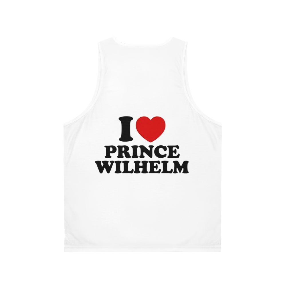 prince wilhelm young royals unisex tank top - Back