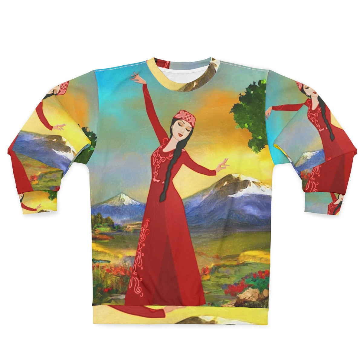 Armenian dancer sweatshirt featuring the iconic Masis Ararat mountain