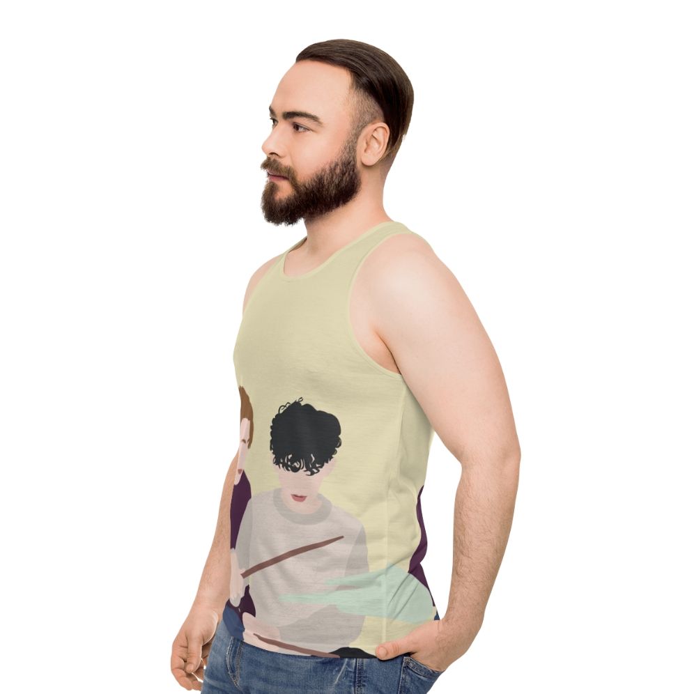 Heartstopper Nick and Charlie Unisex Tank Top - men side