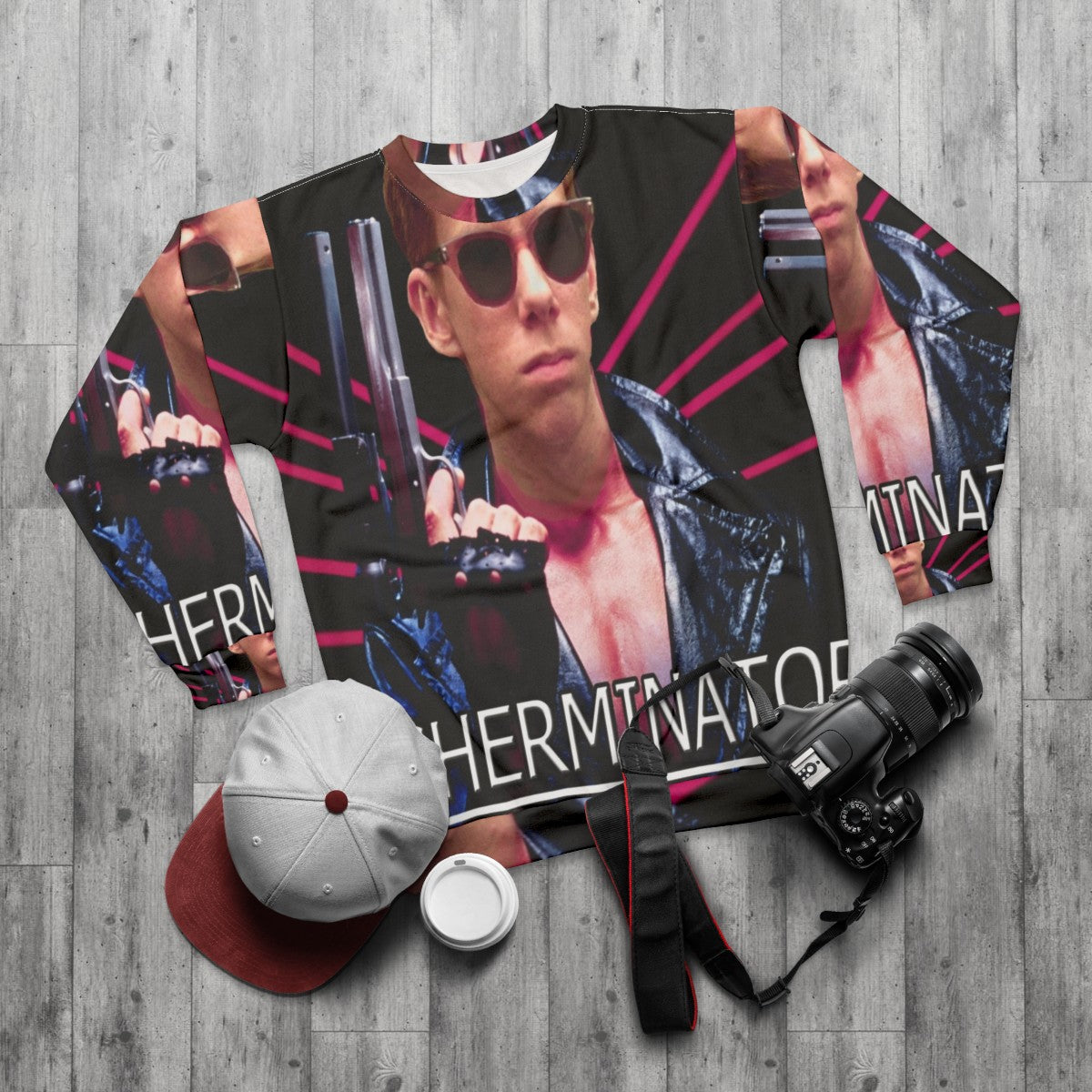 Sherminator American Pie Sweatshirt - flat lay