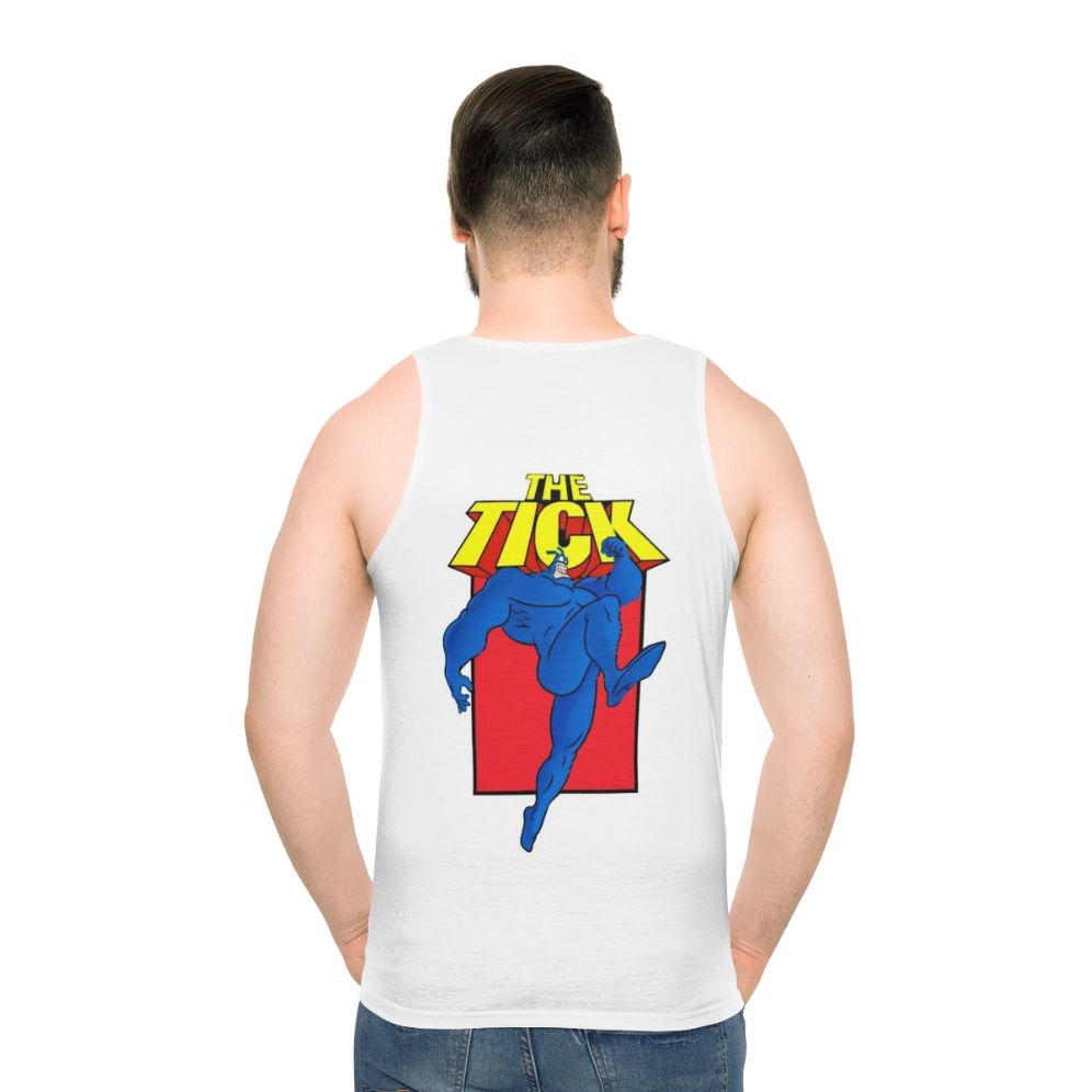 The Tick Cartoon Unisex Tank Top - men back