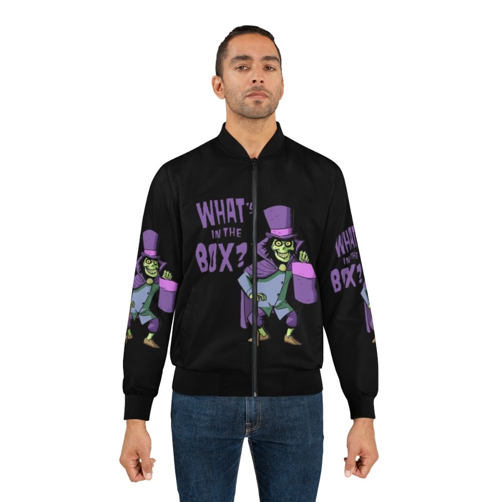 Haunted bomber jacket with a spooky ghost design - Lifestyle