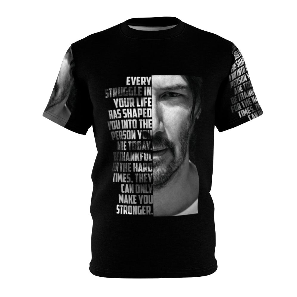 Keanu Reeves inspired graphic t-shirt with quote