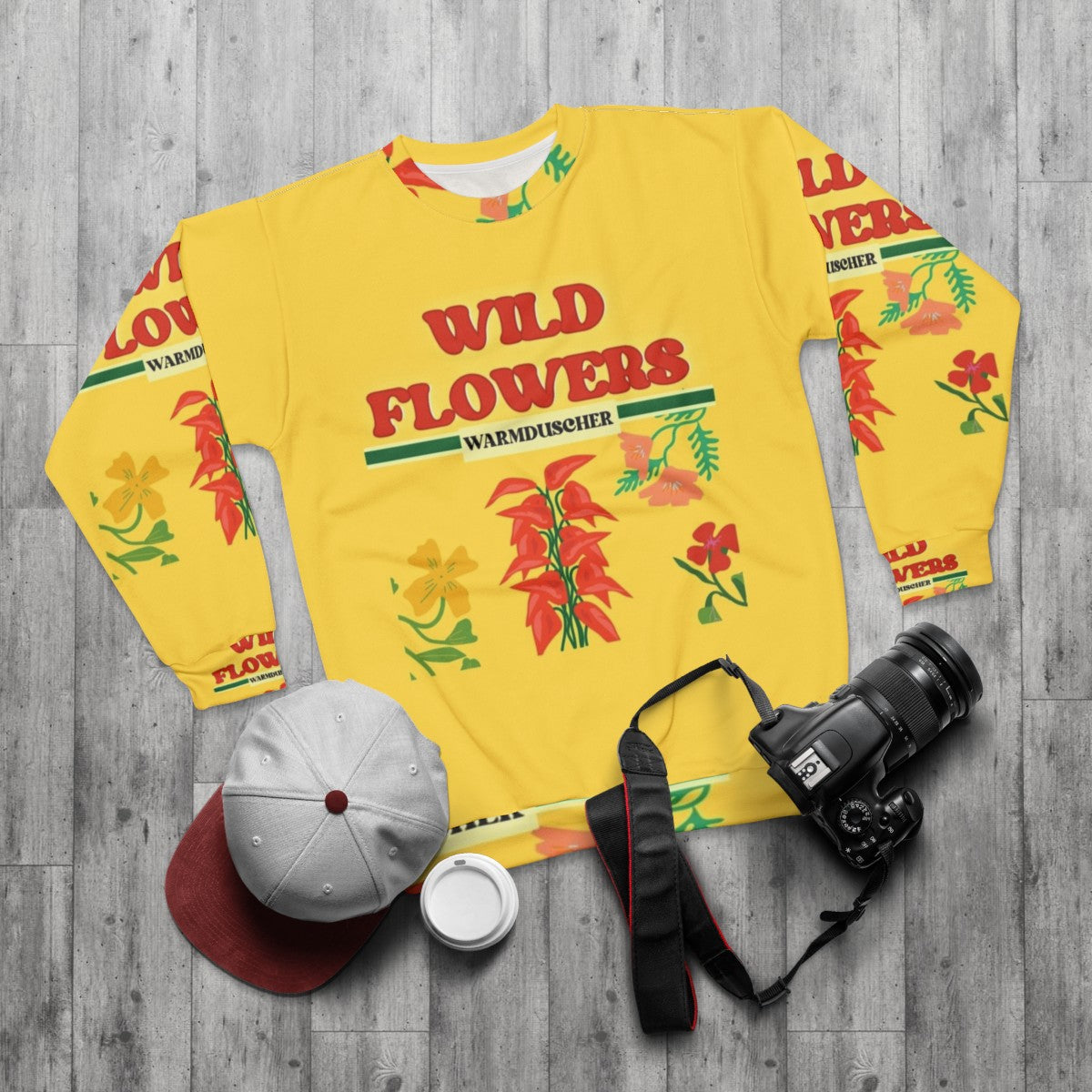 Warmduscher Sweatshirt for Alternative Music Fans - flat lay