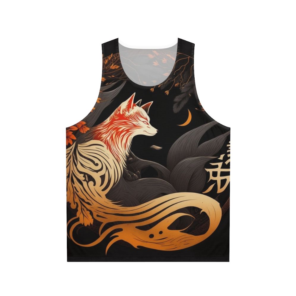 Japanese Kitsune Unisex Tank Top