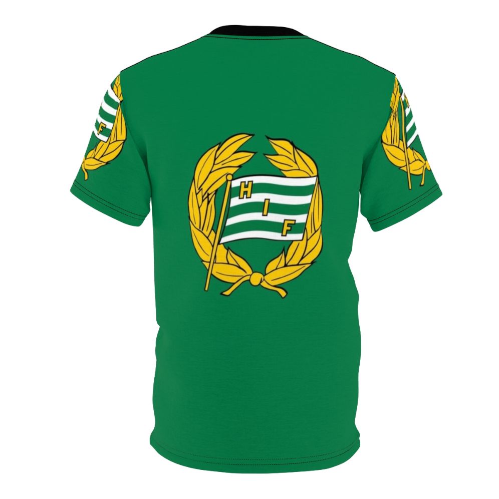 Hammarby football club inspired t-shirt featuring a bold all-over pattern - Back