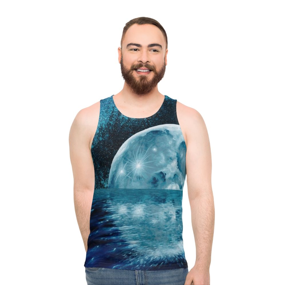 Lunar Mirror Unisex Acrylic Tank Top - men