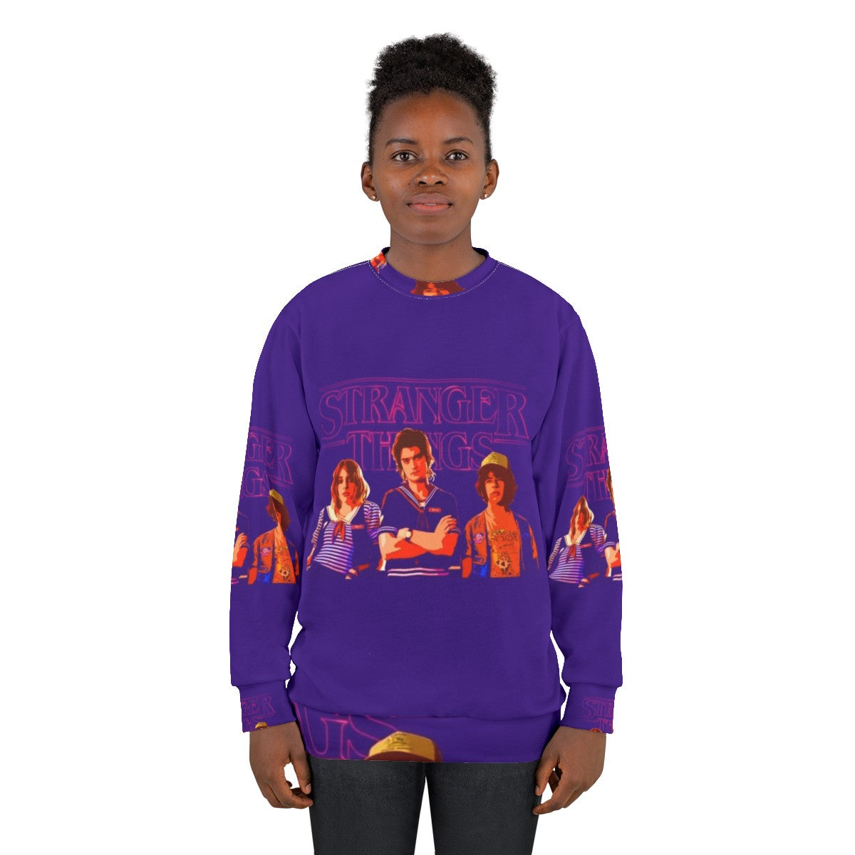 Stranger Things Robin, Steve and Dustin Graphic Sweatshirt - women