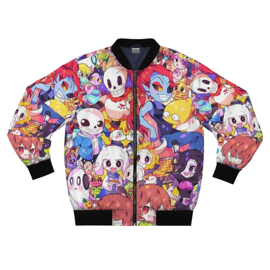 Undertale themed bomber jacket featuring a heart design