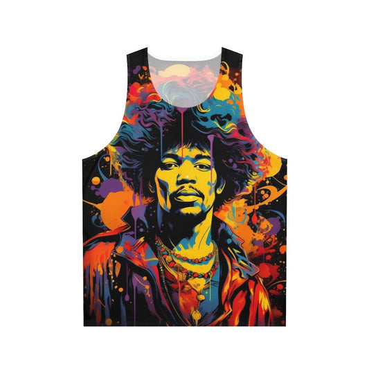 Jimi Hendrix Unisex Rock Music Tank Top