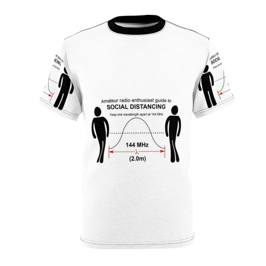 Amateur radio social distancing t-shirt with graphic design