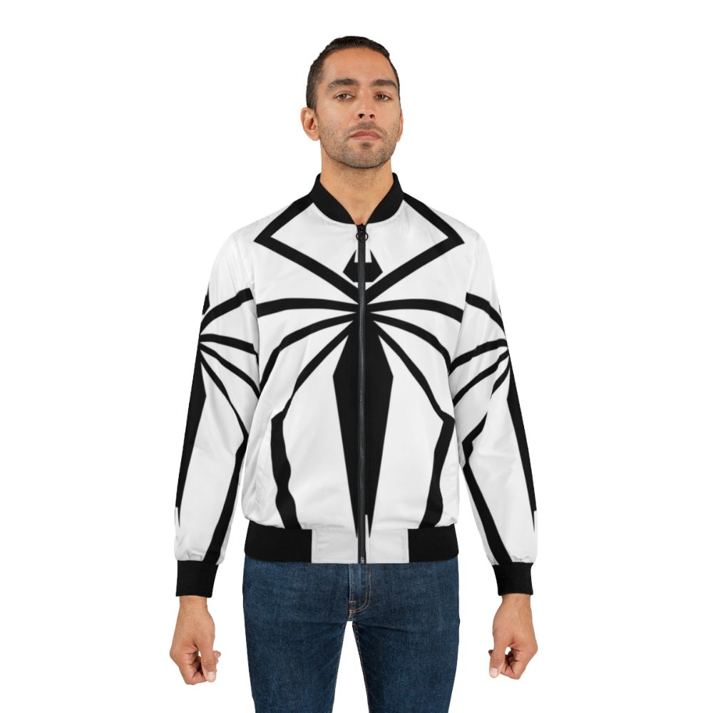 Anti-Venom Bomber Jacket with Spiderman Chest Graphic - Lifestyle