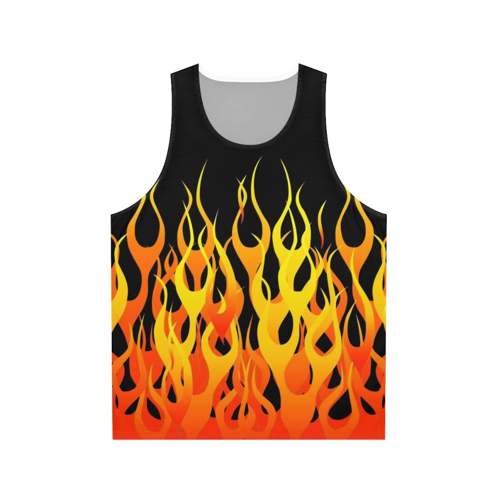 Racing Flames Unisex Tank Top