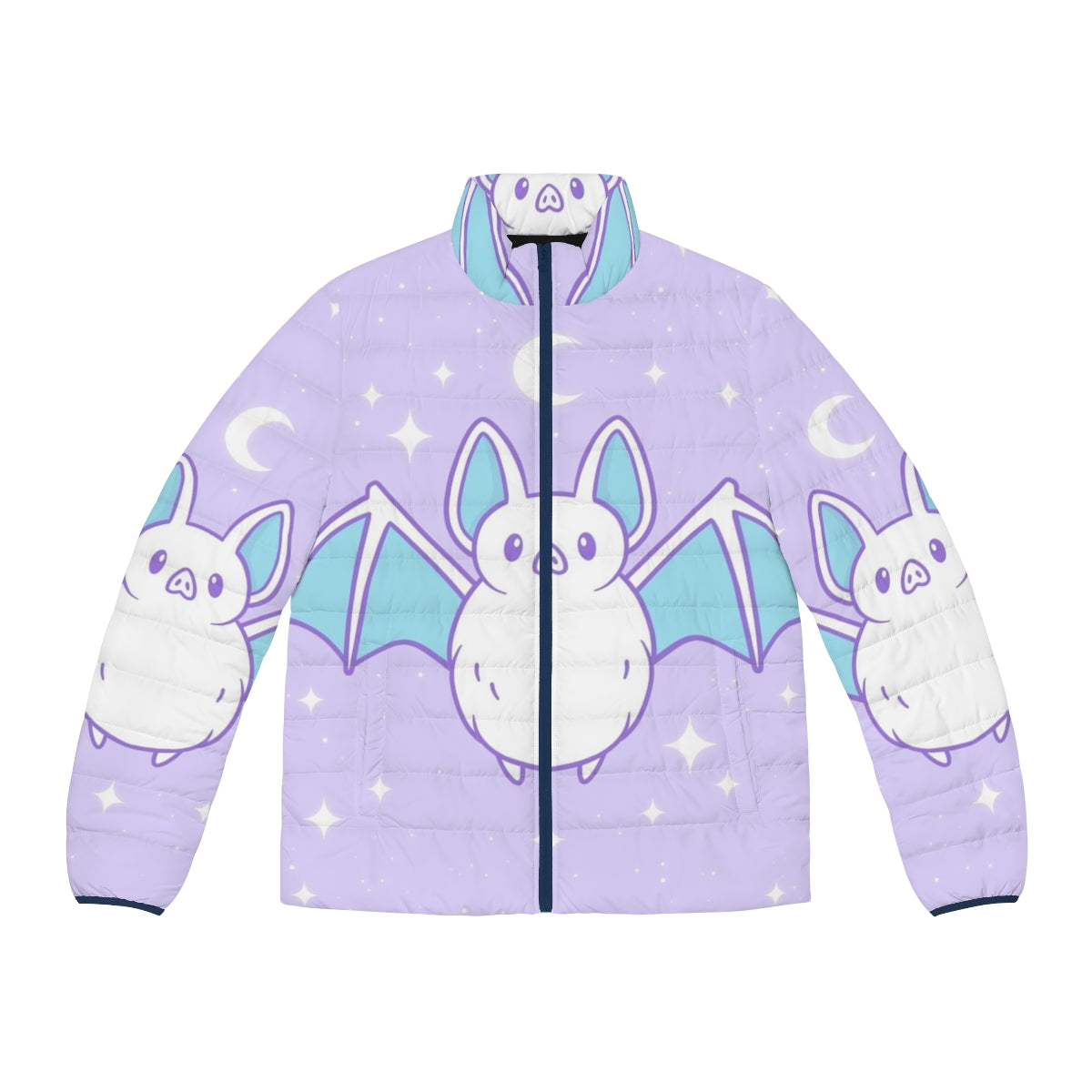 Cute phoenix legendary animal puffer jacket with fantasy bird design