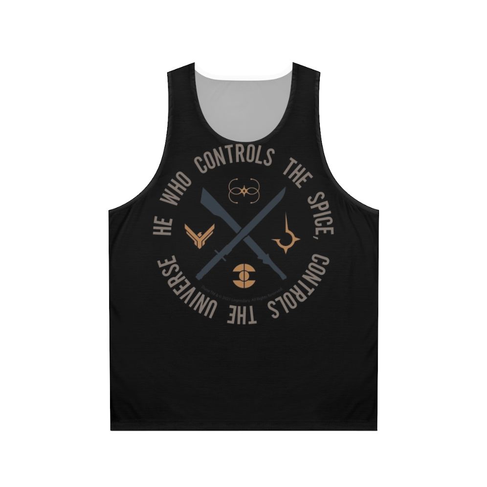 Dune "Who Controls The Spice" Unisex Tank Top