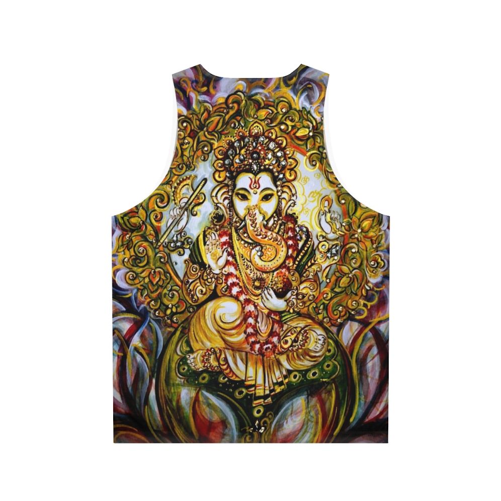 Lord Ganesha Unisex Tank Top - Back