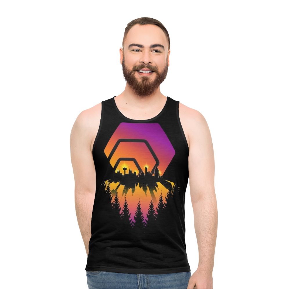 Hex Crypto Unisex Tank Top - men