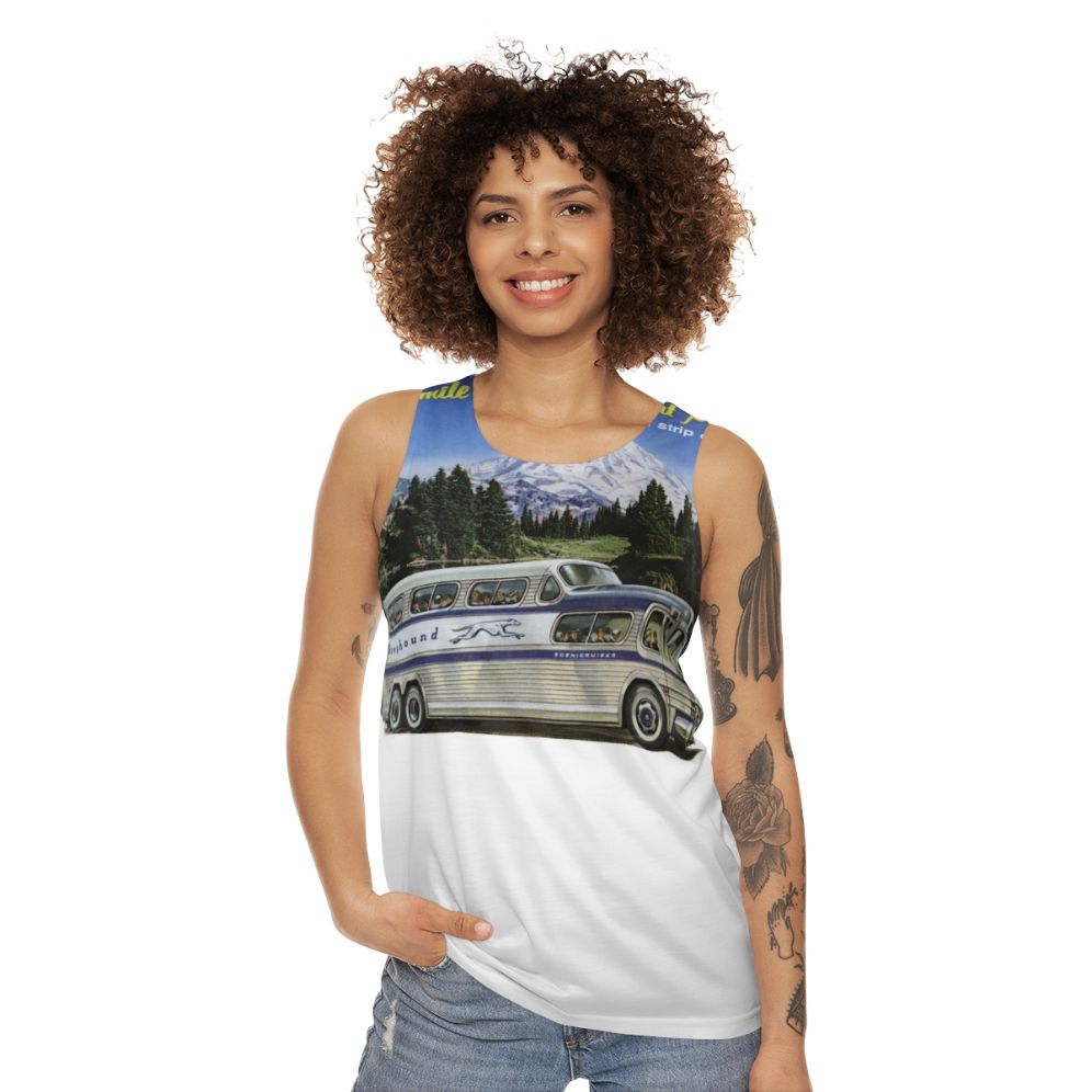 Vintage Greyhound 1950s Unisex Tank Top - women