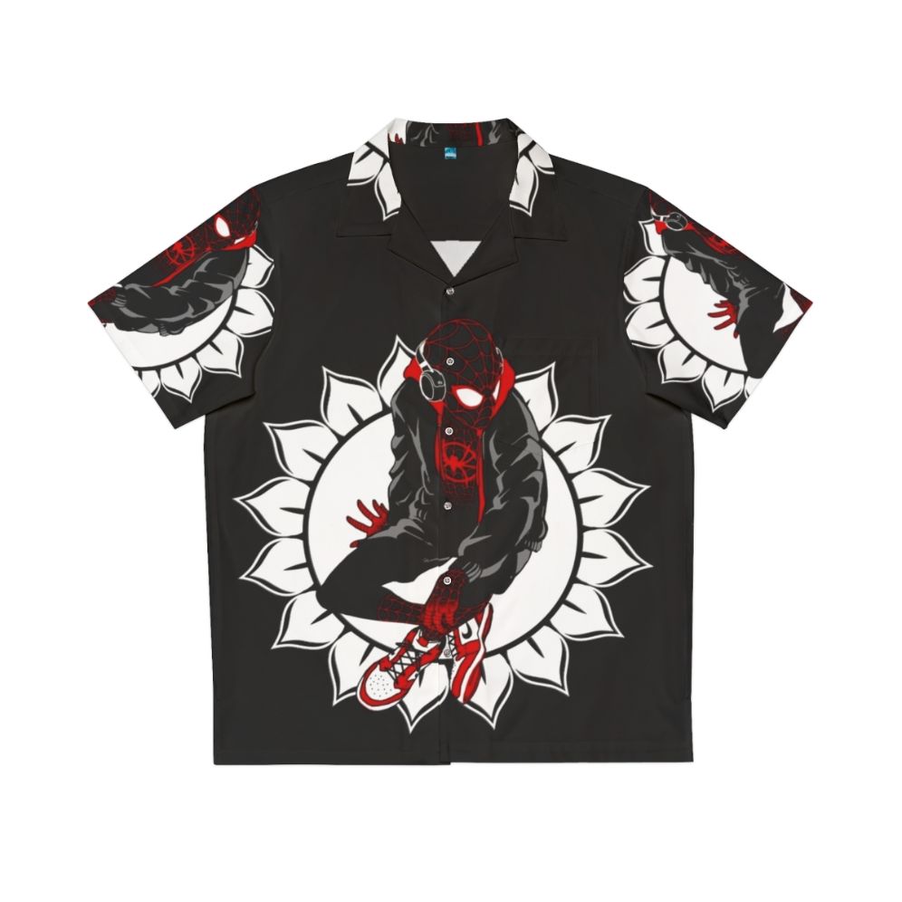 White Sunflower Spider Hawaiian Shirt