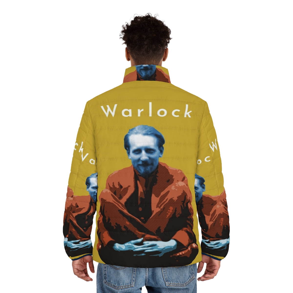 Peter Warlock Puffer Jacket, a stylish and warm outerwear choice for classical music lovers - men back