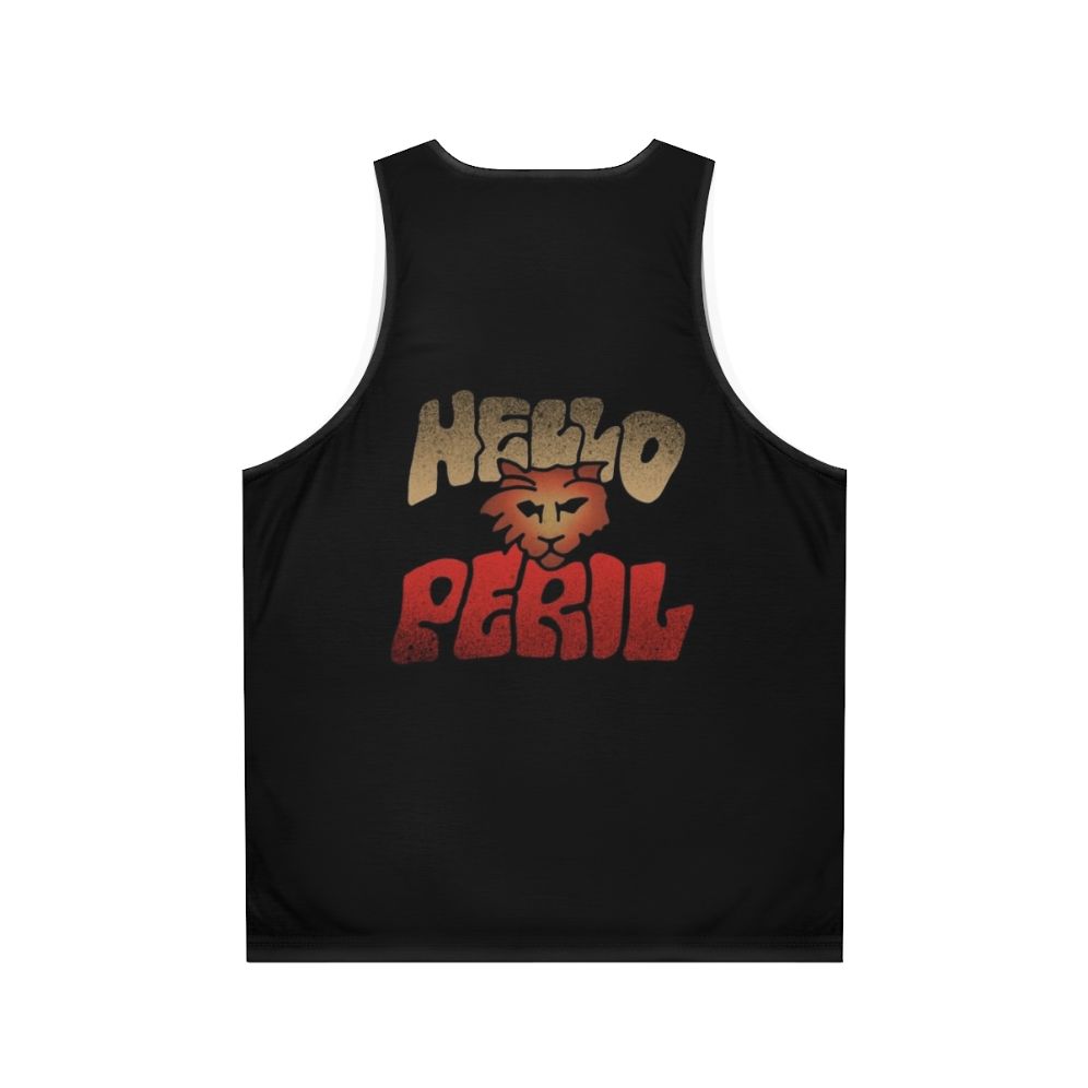 Unisex Hello Peril Band Netflix Comedy Tank Top - Back