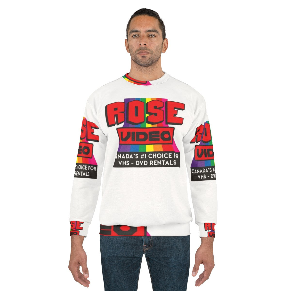 Rose Video Sweatshirt - Schitt's Creek Inspired Retro Clothing - men