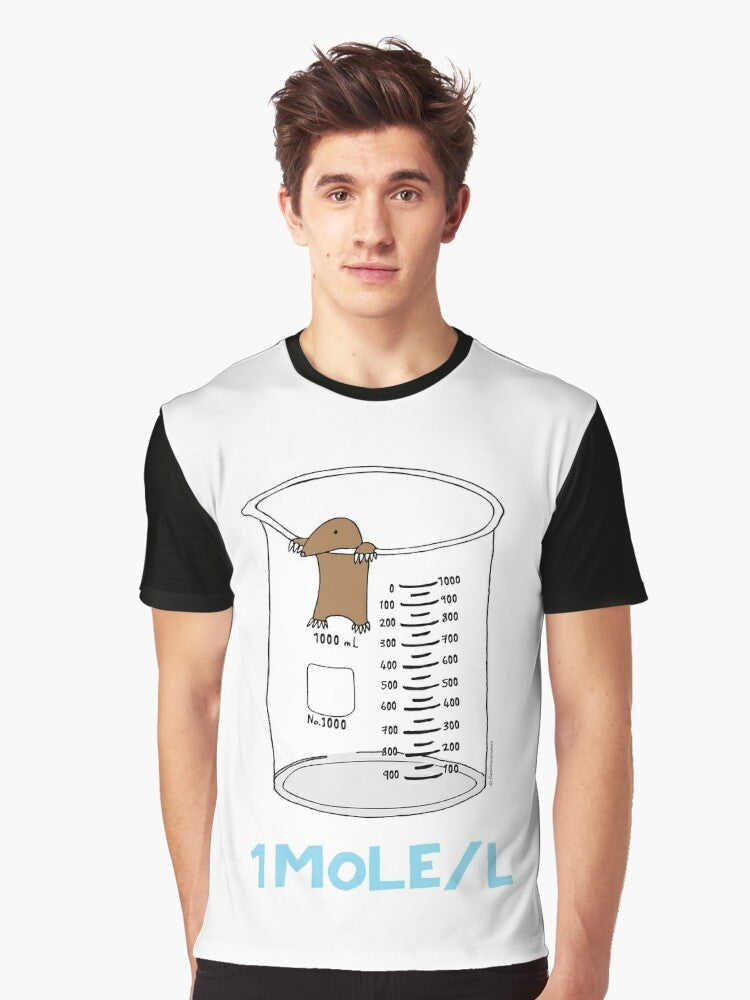 Chemistry mole and Avogadro's day graphic t-shirt for science enthusiasts - Men