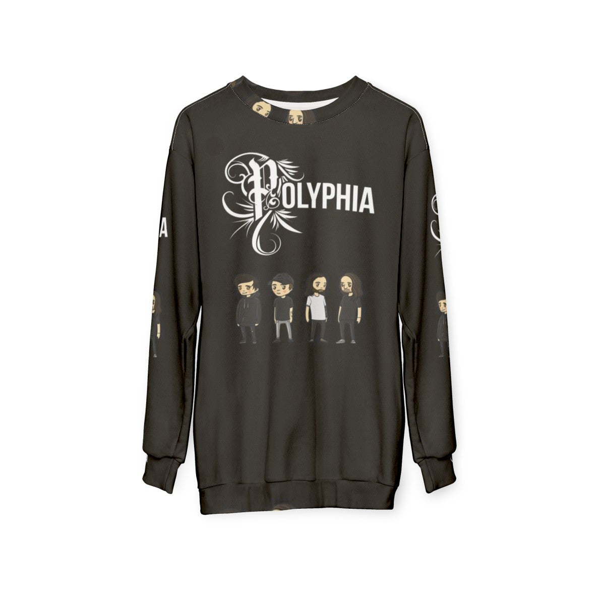 Polyphia Band Graphic Design Sweatshirt - hanging