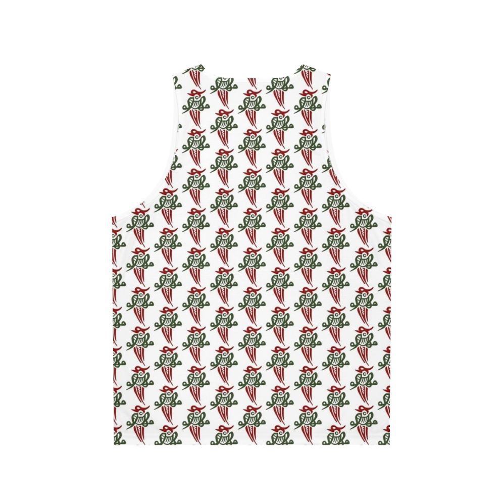 Mahjong tile Chinese bird yat sok unisex tank top - Back