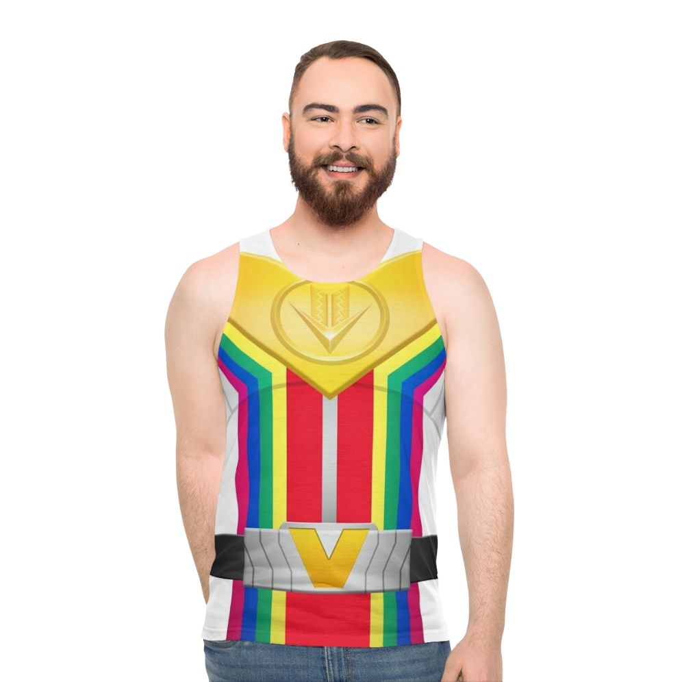 Colorful Unisex Zenkaiser Super Sentai Tank Top - men