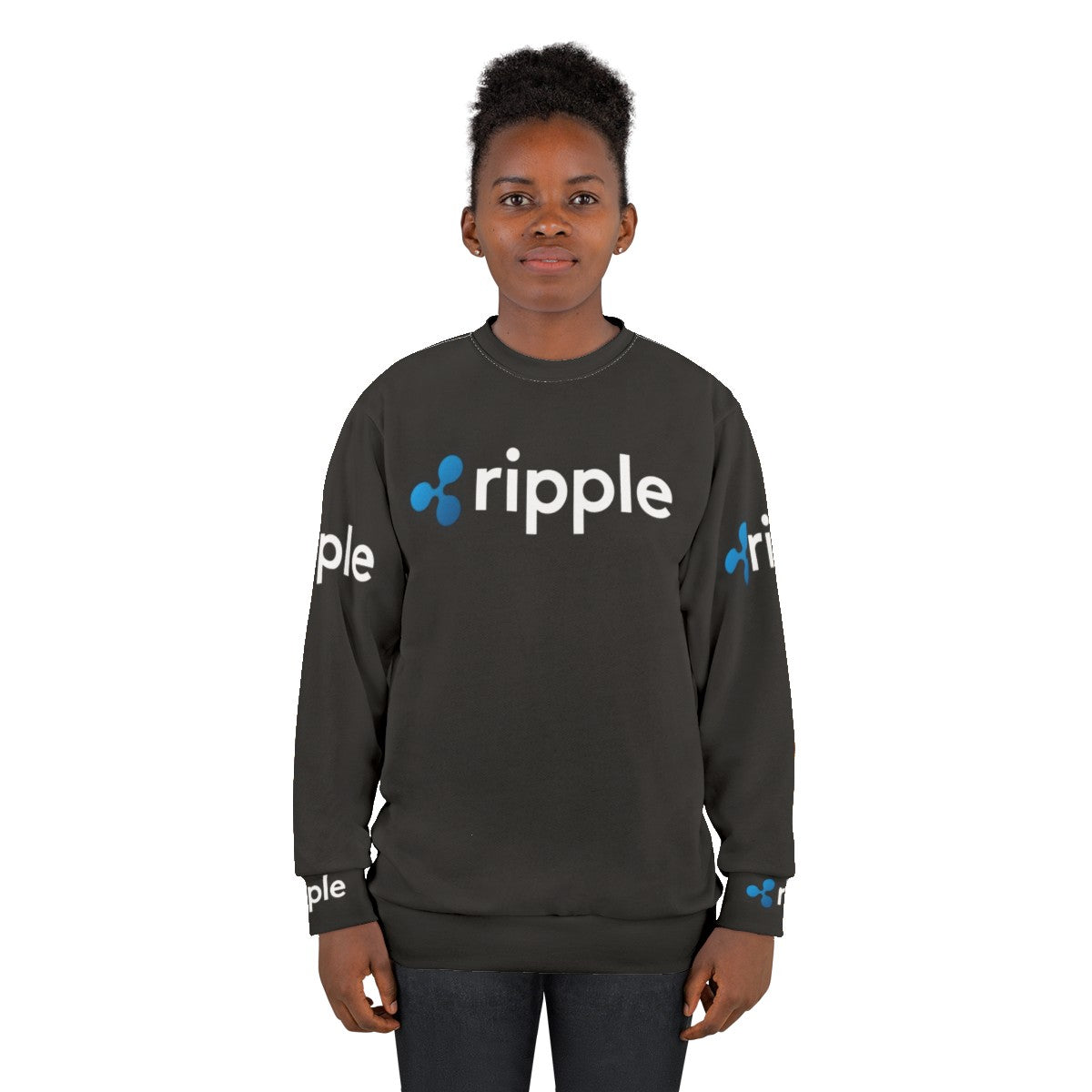 Ripple XRP Crypto Sweatshirt with Ripplenet Logo - women