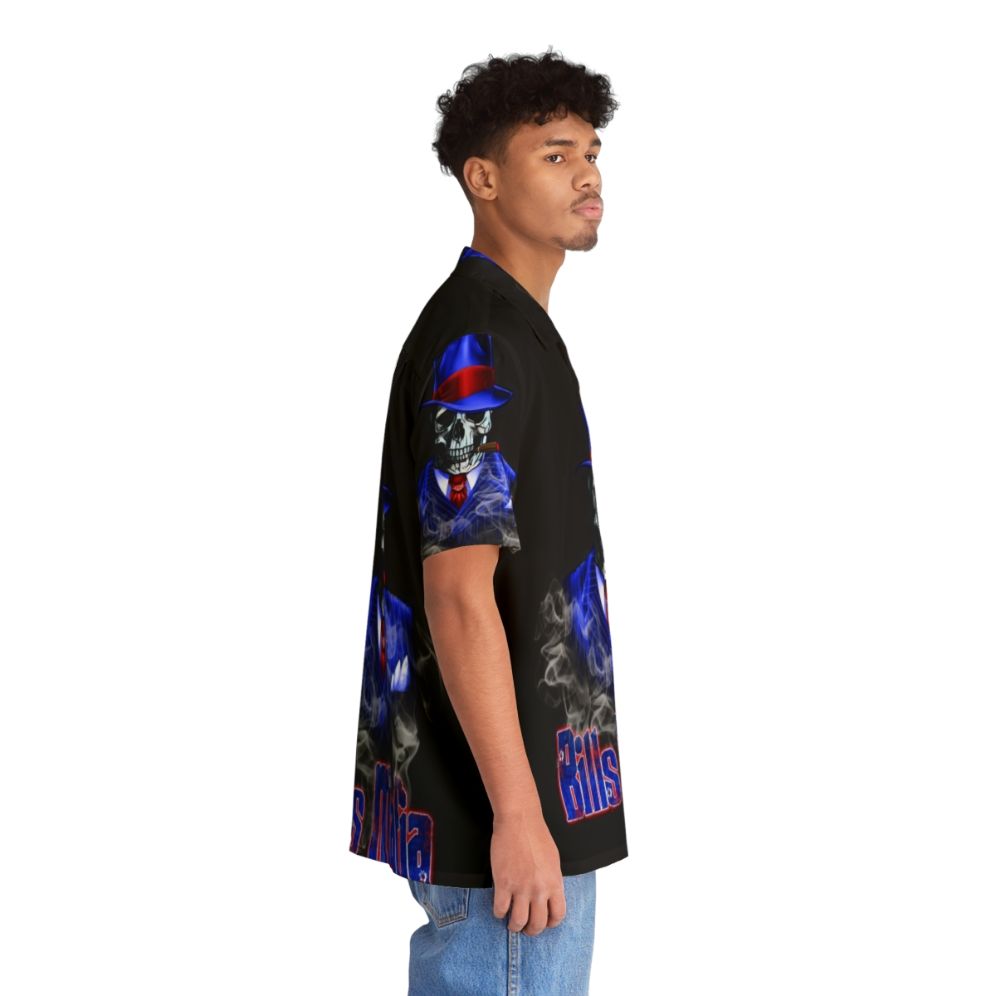 Bills Mafia Hawaiian Shirt with Skull and Skeleton Design - People Pight