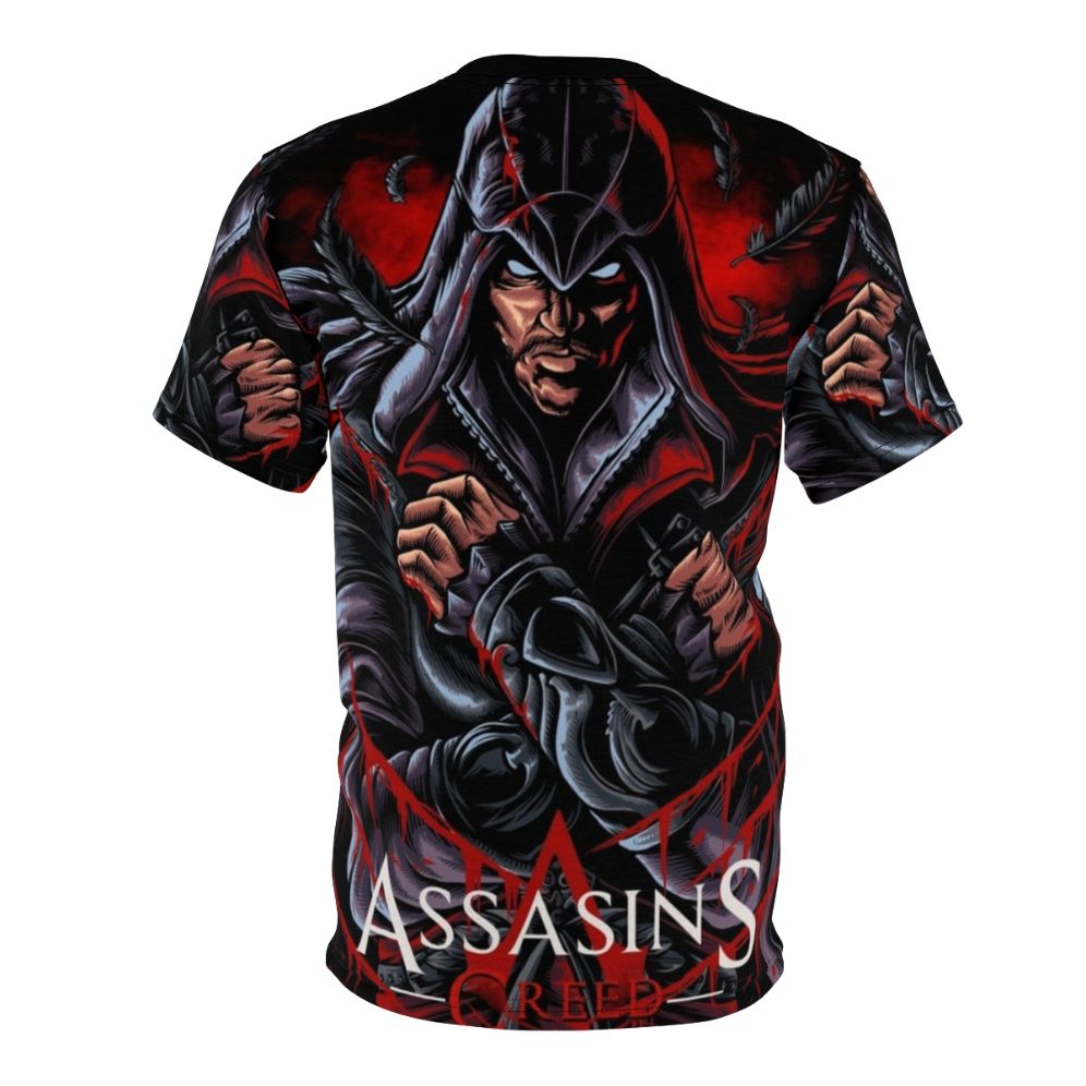 Ezio Auditore inspired all-over-print T-shirt for Assassin's Creed fans - Back