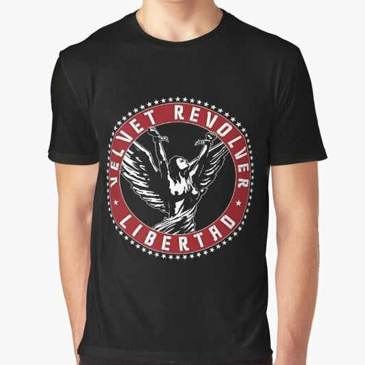 Velvet rock band graphic t-shirt