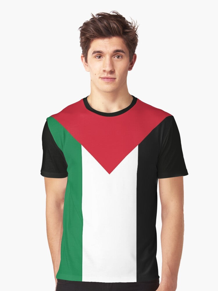 Middle East Palestine Flag Graphic T-Shirt - Men