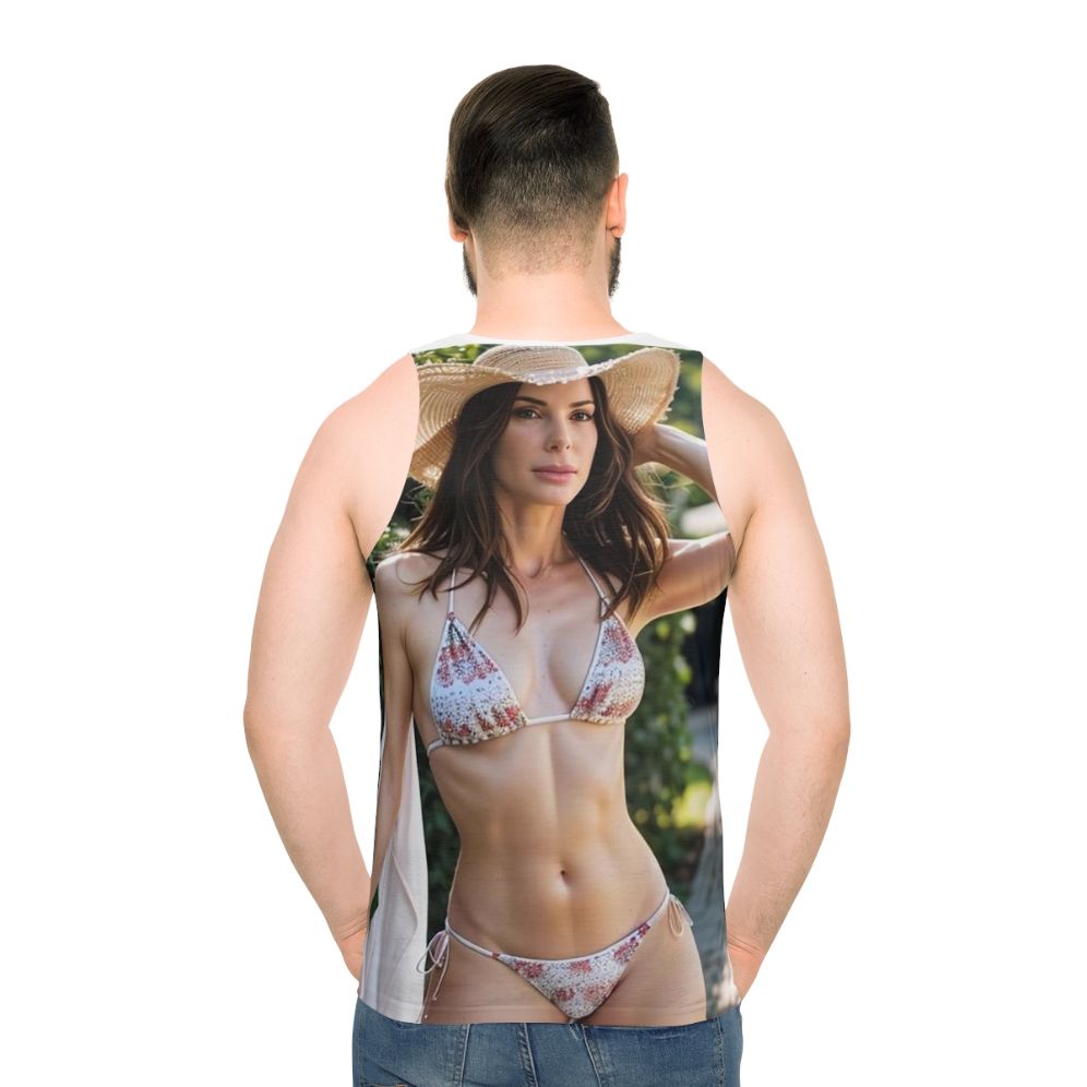 Sandra Bullock inspired sexy unisex tank top - men back