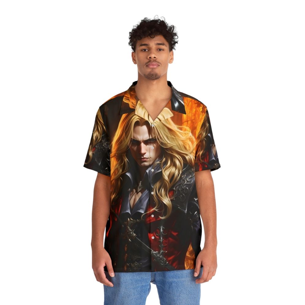 Alucard the Vampire Warrior Castlevania Hawaiian Shirt - Lifestyle