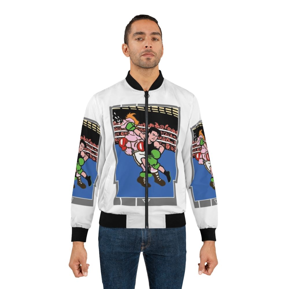 8-bit style Nintendo PunchOut! bomber jacket - Lifestyle