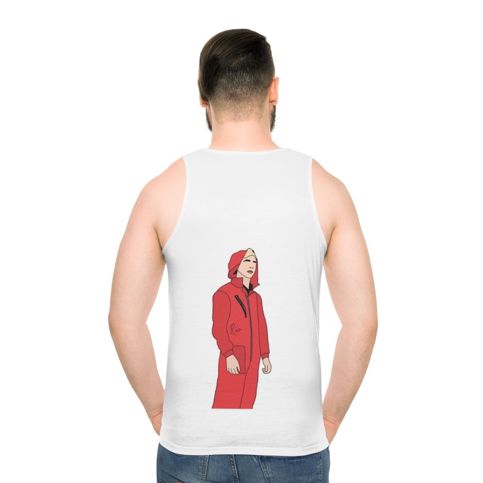 Money Heist Rio Unisex Tank Top - men back