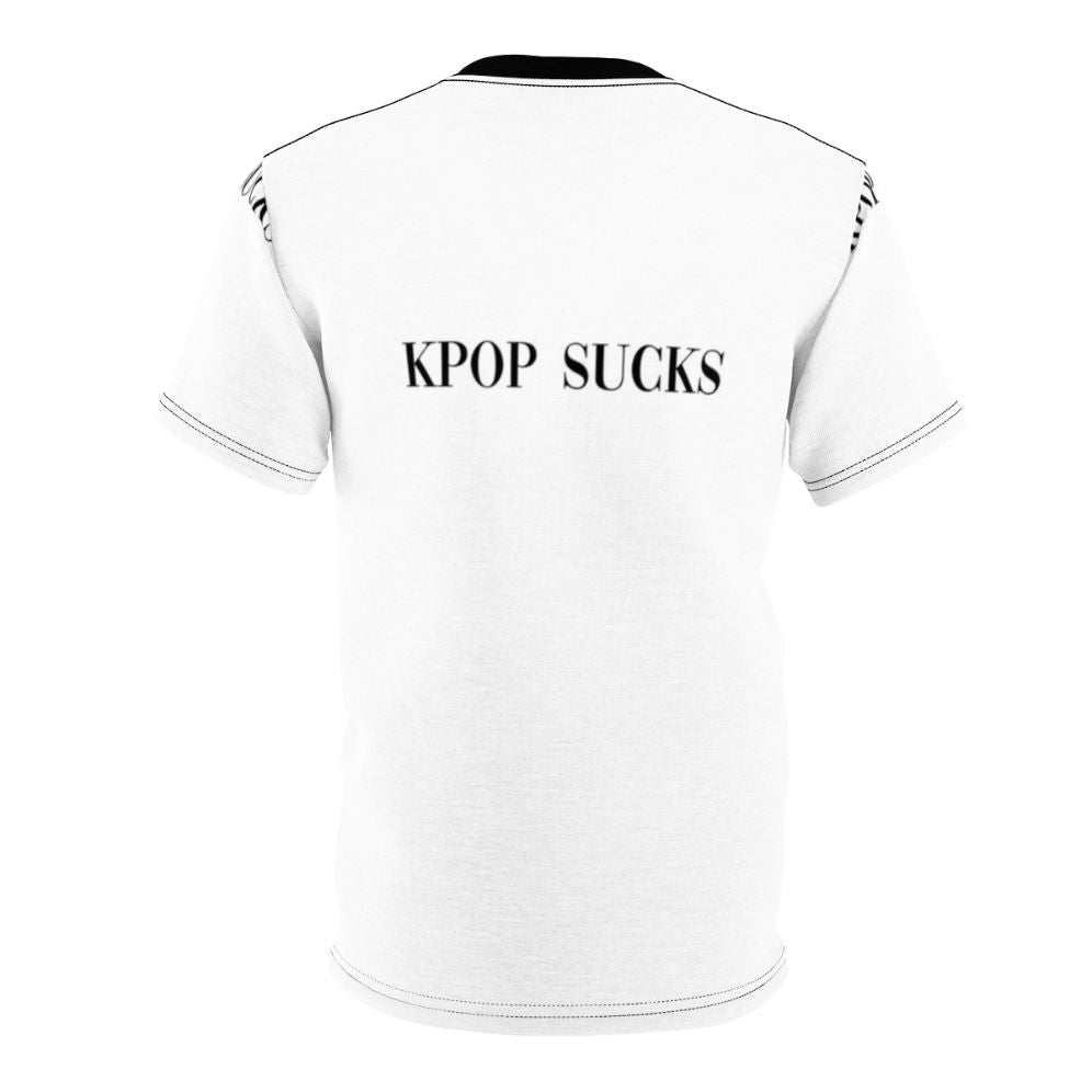 Irreverent Kpop Parody T-shirt for Music Lovers - Back